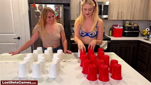 Taylor pairs with Maddie for a playful strip dice cup game ft. Taylor Mae