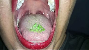Red Lips and Popping Candy – Tongue, Uvula, and Drool