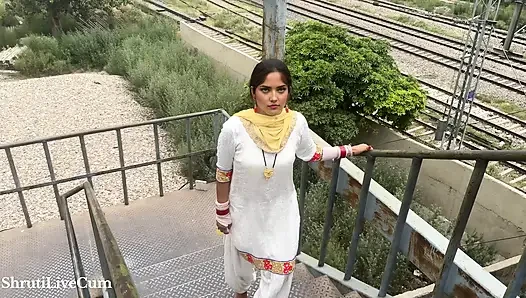 After returning from the market, the beautiful village bhabhi started teasing me Hindi Dirty talk ShrutiLiveCum