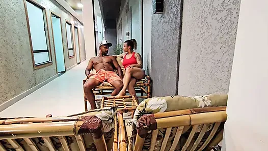 MY WIFE LEFT ME ALONE WITH HER FRIEND AND I BROKE CHAIR FUCKING THE HOTTIE
