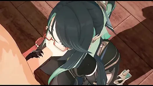 Genhin Impact - Xianyun Craves Big Black Cock After Getting Bored of Average Dick - 3D Hentai Animation
