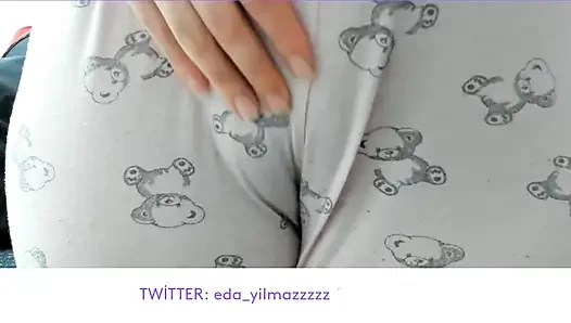 PAJAMA MASTURBATE- RUBBING PUSSY WITH PAJAMA