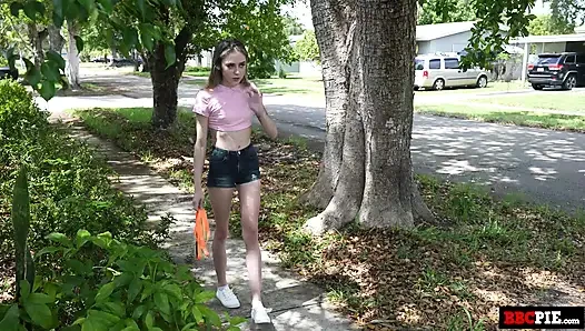Daisy Fox Finds Big Black Dong While Looking For Lost Dog