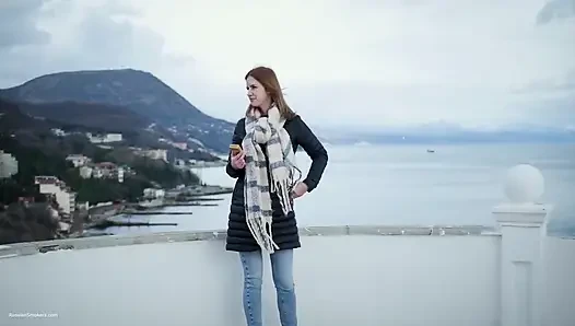 Coastal Smoke Moment Quiet Breeze Scenic View