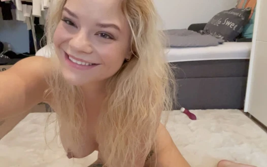 Double Penetration with a Hot Blonde Teen with Big Tits!