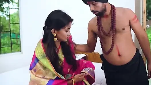 The Pandit took the girl to a lonely room and fucked her pussy.