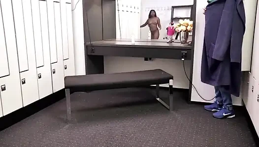 Big white cock in black pussy...cum in mouth
