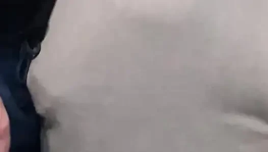 Hairy Pussy Fingered in Crowded Subway