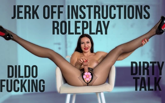JOI Roleplay, Dildo Fucking, Pantyhose, High Heels, Dirty Talk 4K