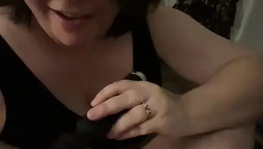 Vibrating my flat caged cuck husband during SPH