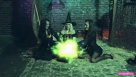 Dirty orgy with horny witches