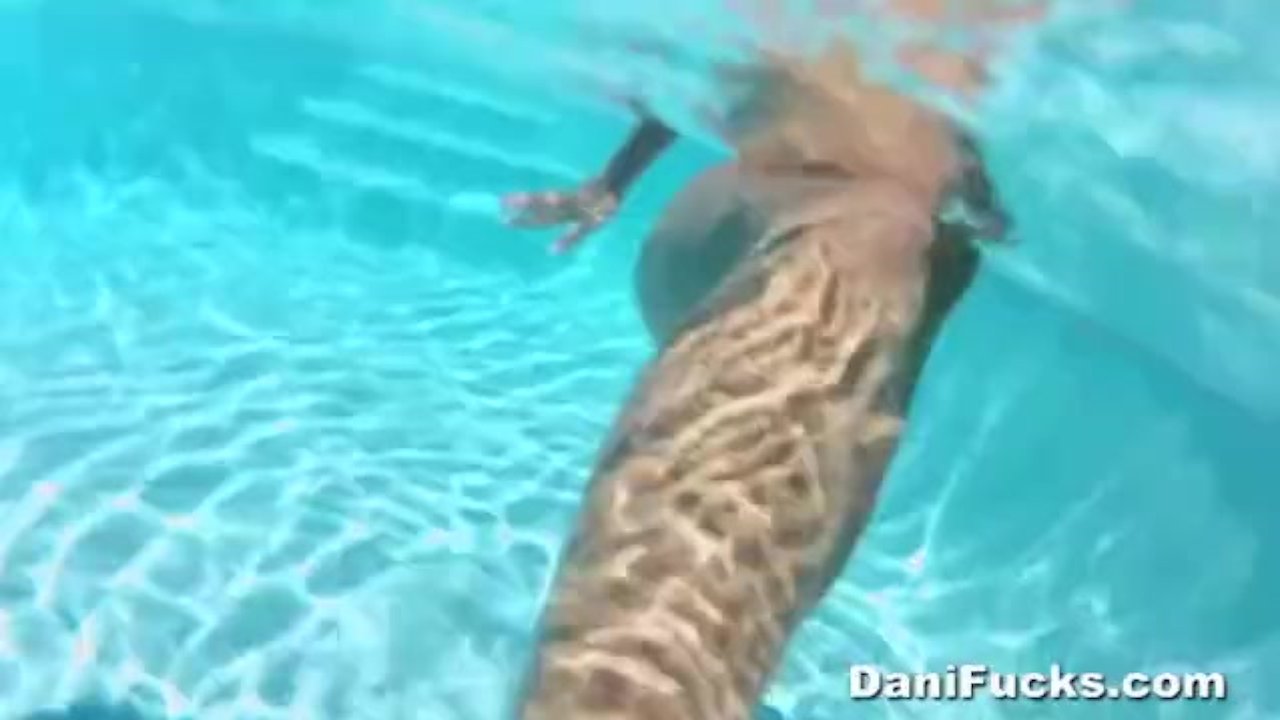 Dani Daniels lesbian pool fun