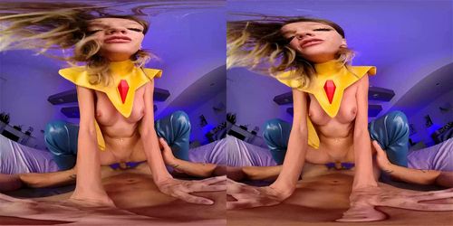 Kenna James As Dispatch Blonde Blazer Ditches Her BF For You by VRCosplayX