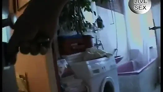 Blonde MILF gets pussy toyed and gives handjob before doggystyle pose