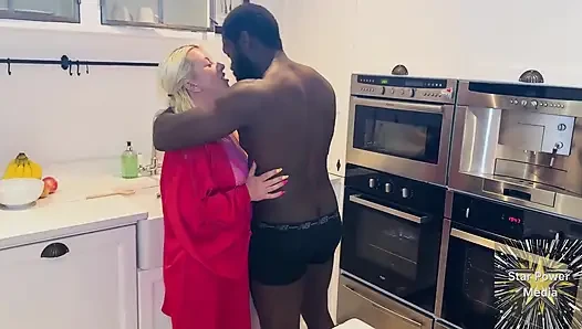 Mel Moore's Kitchen Fuck & Tit Cumshot W/ Jack Sparrow