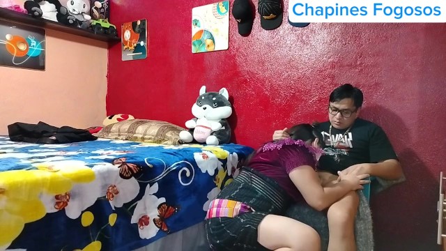 🇬🇹 Cojiendo con el amigo de mi padrastro sexo con squirt y creampie 💦